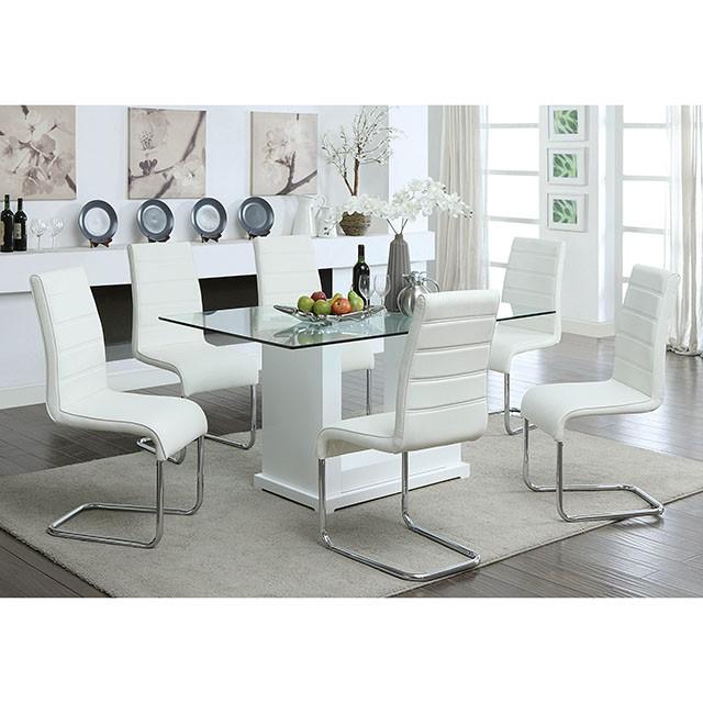 Eva White/Clear Dining Table - Time 2 Sleep (West Covina, CA)