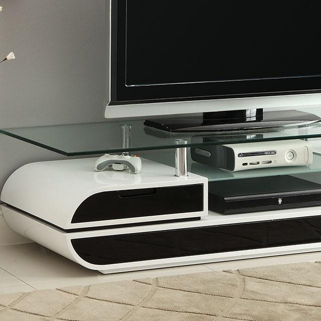 Evos Black/White 63" TV Console - Time 2 Sleep (West Covina, CA)