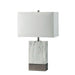 Faith White Marble/Silver 20"H White Marble Steel Table Lamp - Time 2 Sleep (West Covina, CA)