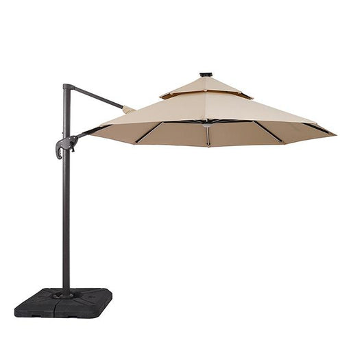 Fera 10 Ft Round Umbrella w/ LED Bulb + 37" Large Base - Time 2 Sleep (West Covina, CA)