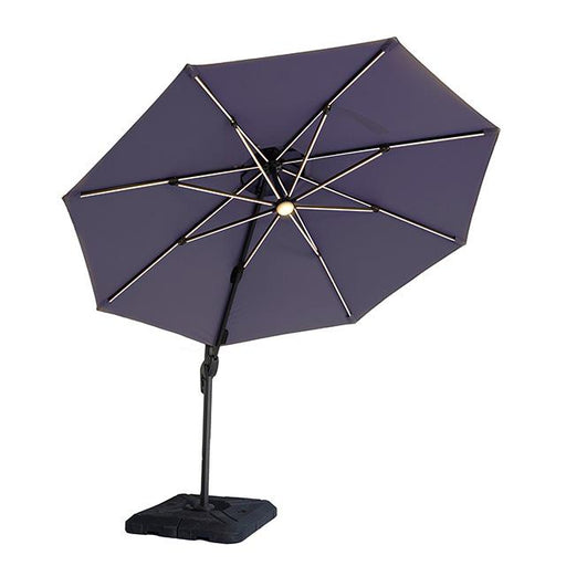 Fera 10 Ft Round Umbrella w/ LED Bulb + 37" Large Base - Time 2 Sleep (West Covina, CA)