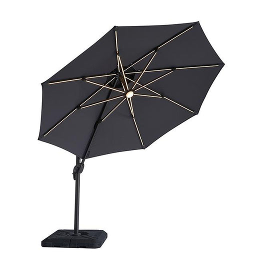 Fera 10 Ft Round Umbrella w/ LED Bulb + 37" Large Base - Time 2 Sleep (West Covina, CA)