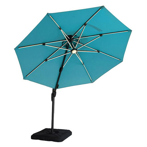 Fera 10 Ft Round Umbrella w/ LED Bulb + 37" Large Base - Time 2 Sleep (West Covina, CA)