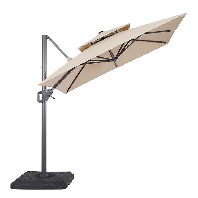 Fida 8 Ft Square Umbrella w/ Double Top + 37" Large Base - Time 2 Sleep (West Covina, CA)