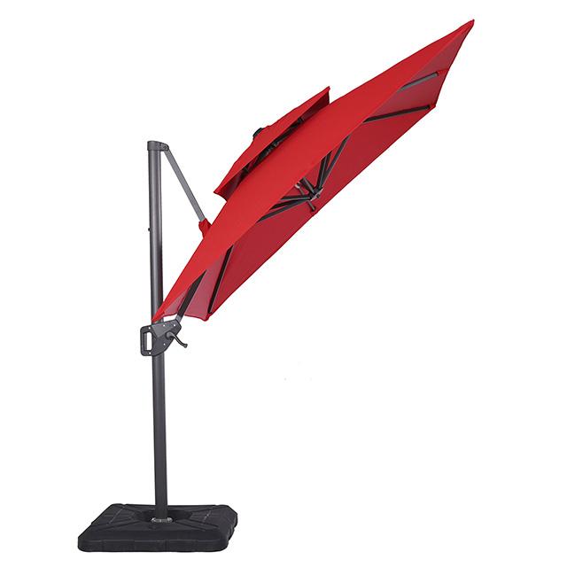 Fida 8 Ft Square Umbrella w/ Double Top + 37" Large Base - Time 2 Sleep (West Covina, CA)