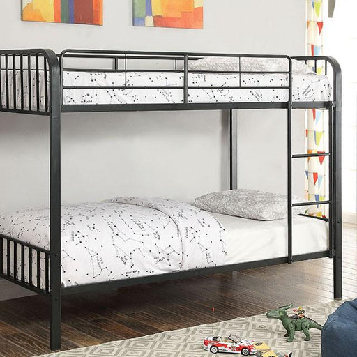 CLEMENT Black Metal Twin/Twin Bunk Bed - Time 2 Sleep (West Covina, CA)