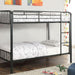 CLEMENT Black Metal Twin/Twin Bunk Bed - Time 2 Sleep (West Covina, CA)
