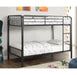 CLEMENT Black Metal Twin/Twin Bunk Bed - Time 2 Sleep (West Covina, CA)