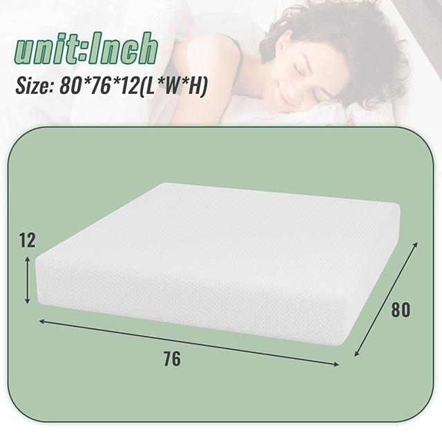 Coreopsis 12" E.King Memory Foam Wave Comfort - Time 2 Sleep (West Covina, CA)