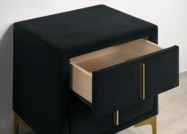 FLORIZEL Night Stand, Black - Time 2 Sleep (West Covina, CA)