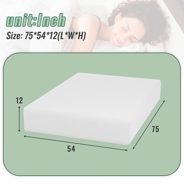 Coreopsis 12" Full Memory Foam Wave Comfort - Time 2 Sleep (West Covina, CA)