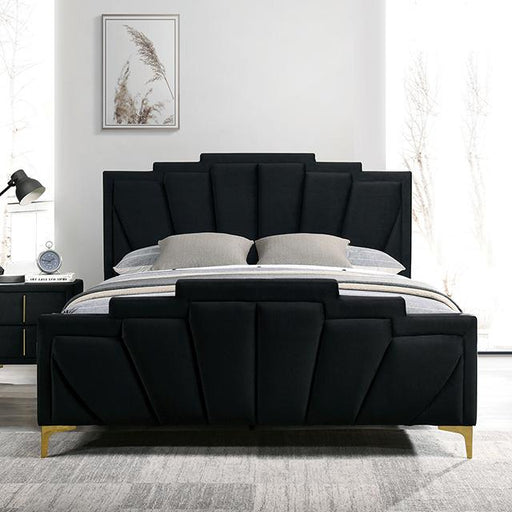 FLORIZEL Cal.King, E.King & Queen Bed, Black & Red - Time 2 Sleep (West Covina, CA)