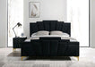 FLORIZEL Cal.King, E.King & Queen Bed, Black & Red - Time 2 Sleep (West Covina, CA)