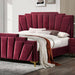 FLORIZEL Cal.King, E.King & Queen Bed, Black & Red - Time 2 Sleep (West Covina, CA)