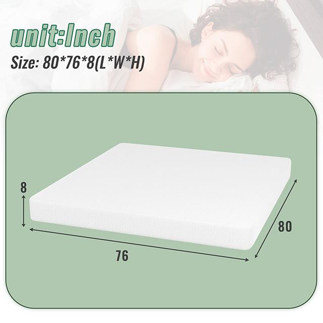Coreopsis 8" E.King Memory Foam Wave Comfort - Time 2 Sleep (West Covina, CA)