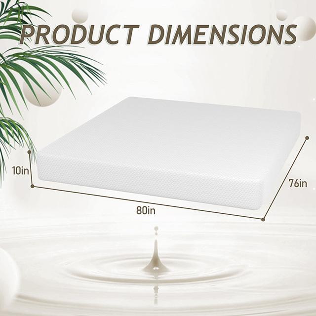Forsythia 10" E.King Green Tea Gel Memory Foam - Time 2 Sleep (West Covina, CA)
