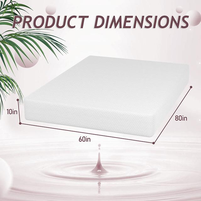 Forsythia 10" Queen Green Tea Gel Memory Foam - Time 2 Sleep (West Covina, CA)
