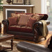 Franklin Burgundy/Espresso Love Seat, Burgundy - Time 2 Sleep (West Covina, CA)