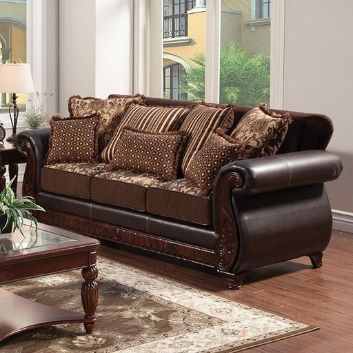 Franklin Dark Brown/Tan Sofa, Dark Brown - Time 2 Sleep (West Covina, CA)