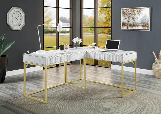 FREIBURG Corner Desk, Antique White - Time 2 Sleep (West Covina, CA)