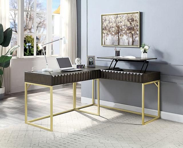 FREIBURG Corner Desk, Walnut - Time 2 Sleep (West Covina, CA)