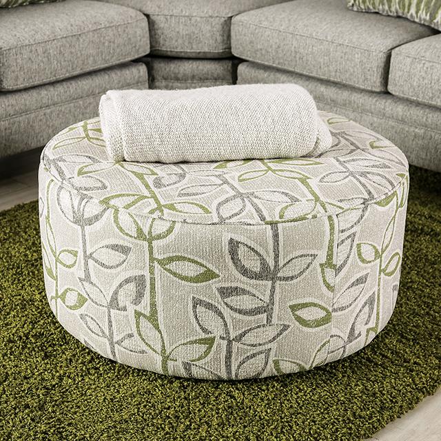 GARDNER Ottoman, Gray/Green - Time 2 Sleep (West Covina, CA)