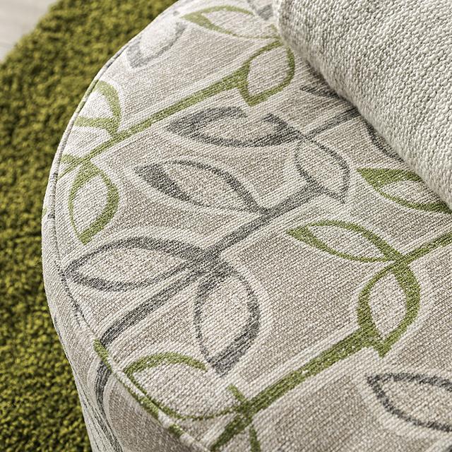 GARDNER Ottoman, Gray/Green - Time 2 Sleep (West Covina, CA)