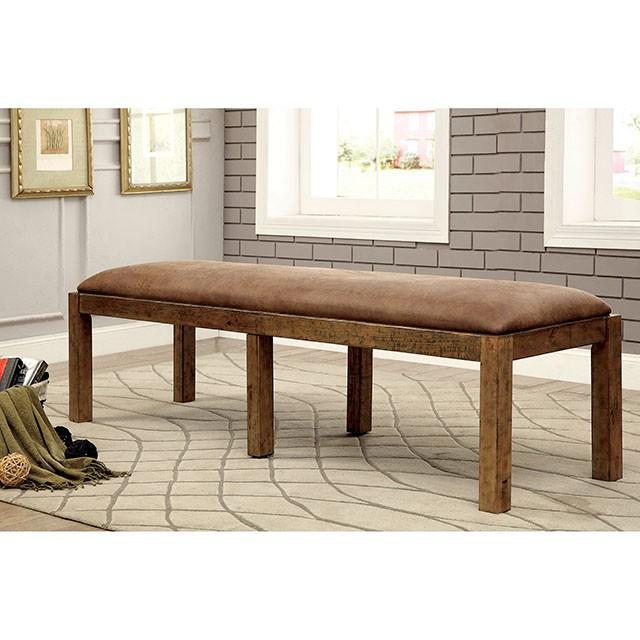 GIANNA Rustic Pine Fabric Bench - Time 2 Sleep (West Covina, CA)