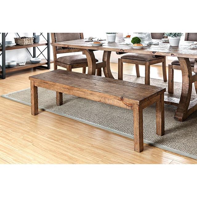 GIANNA Rustic Pine Wooden Bench - Time 2 Sleep (West Covina, CA)