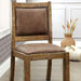GIANNA Rustic Pine/Brown Side Chair (2/CTN) - Time 2 Sleep (West Covina, CA)