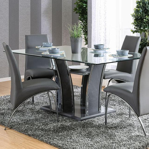 Glenview I Gray/Chrome Dining Table - Time 2 Sleep (West Covina, CA)