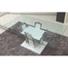 Glenview White/Chrome Dining Table - Time 2 Sleep (West Covina, CA)