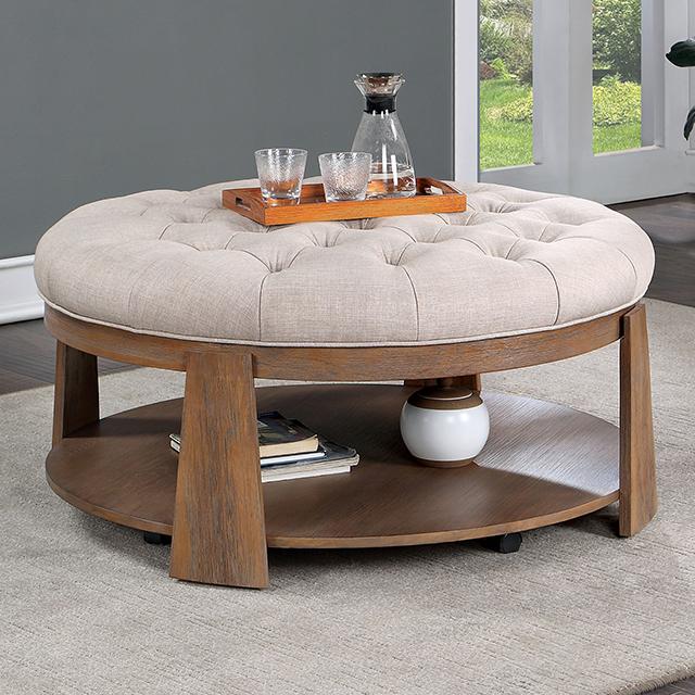 GUIS Round Coffee Table, Beige - Time 2 Sleep (West Covina, CA)