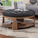 GUIS Round Coffee Table, Dark Gray - Time 2 Sleep (West Covina, CA)