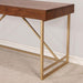 Halstein Light Walnut/Gold Desk - Time 2 Sleep (West Covina, CA)