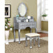 Harriet Silver Vanity w/ Stool - Time 2 Sleep (West Covina, CA)