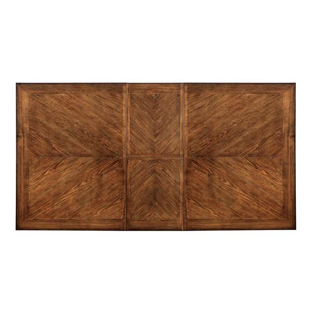 HARRISBURG Vintage White/Dark Oak Dining Table w/ 18" Butterfly Leaf - Time 2 Sleep (West Covina, CA)
