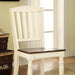 HARRISBURG Vintage White/Dark Oak Side Chair (2/CTN) - Time 2 Sleep (West Covina, CA)
