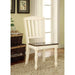 HARRISBURG Vintage White/Dark Oak Side Chair (2/CTN) - Time 2 Sleep (West Covina, CA)