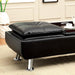 HAUSER II Black/Chrome Ottoman, Black - Time 2 Sleep (West Covina, CA)
