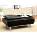 HAUSER II Black/Chrome Ottoman, Black - Time 2 Sleep (West Covina, CA)