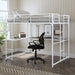 Cybill Full Loft Bed White, Silver, & Black - Time 2 Sleep (West Covina, CA)