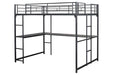 Cybill Full Loft Bed White, Silver, & Black - Time 2 Sleep (West Covina, CA)