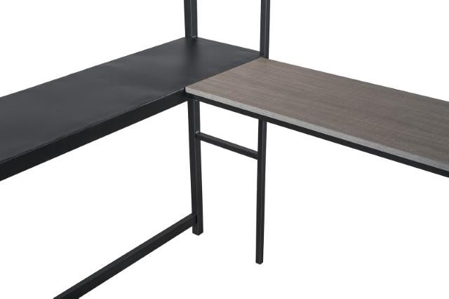 Cybill Full Loft Bed White, Silver, & Black - Time 2 Sleep (West Covina, CA)