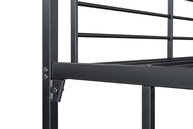 Cybill Full Loft Bed White, Silver, & Black - Time 2 Sleep (West Covina, CA)