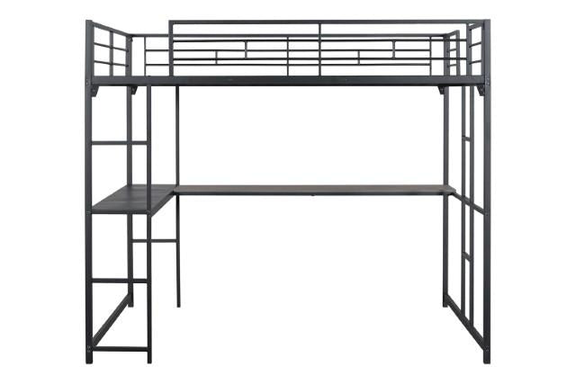 Cybill Full Loft Bed White, Silver, & Black - Time 2 Sleep (West Covina, CA)