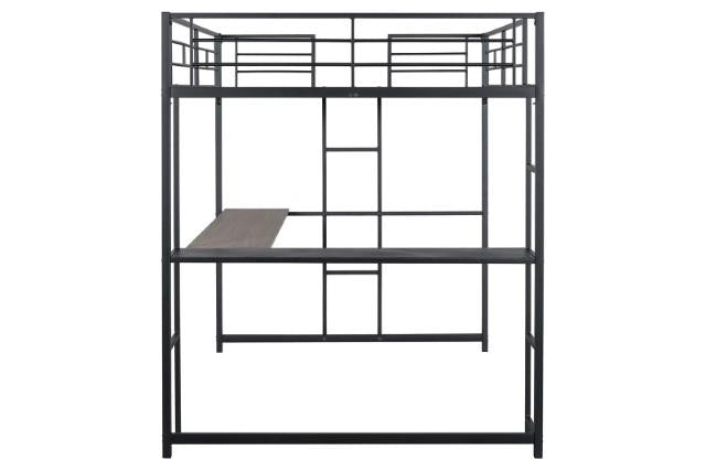 Cybill Full Loft Bed White, Silver, & Black - Time 2 Sleep (West Covina, CA)