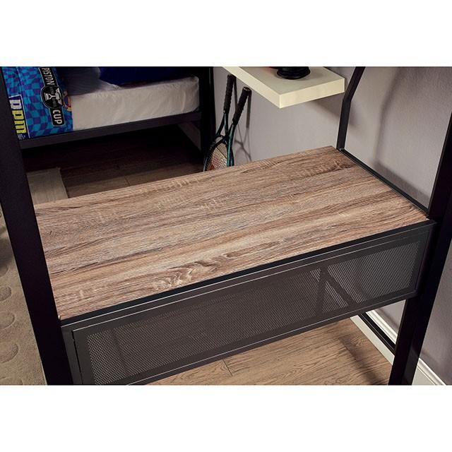 BALLARAT Silver Triple Twin Bunk Bed w/ Desk - Time 2 Sleep (West Covina, CA)