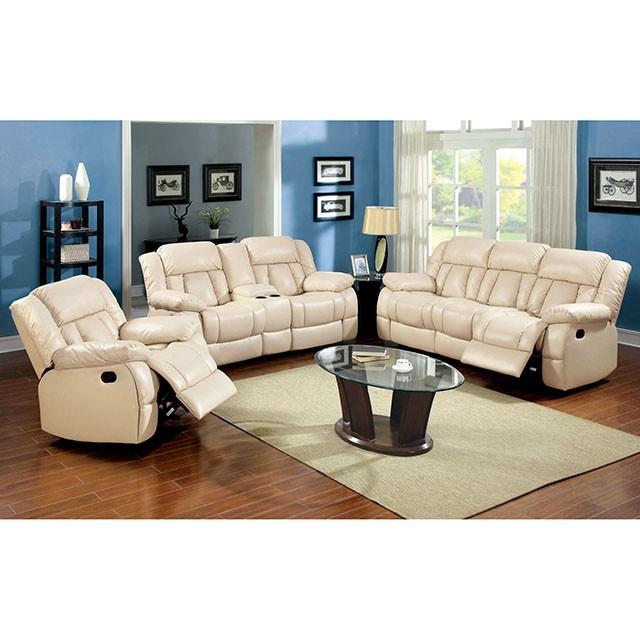 Barbado Ivory Sofa w/ 2 Recliners - Time 2 Sleep (West Covina, CA)