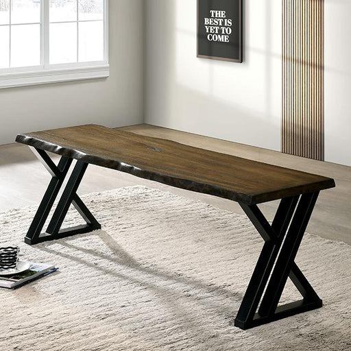 BARBARY Bench, Black/Dark Oak - Time 2 Sleep (West Covina, CA)